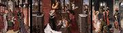 unknow artist Triptych with Scenes from the Life of Christ France oil painting reproduction